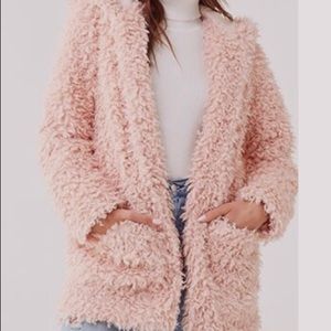 Shaggy Faux Shearling Coat